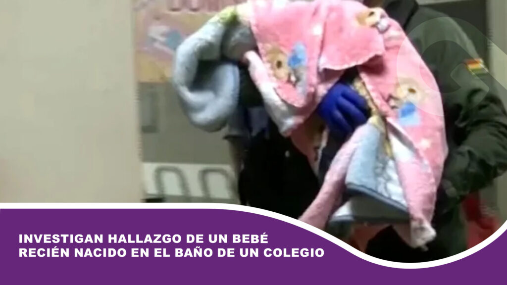 Investigan hallazgo de un bebé recién nacido en el baño de un colegio