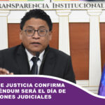 Ministro de Justicia confirma que referéndum será el día de las elecciones judiciales