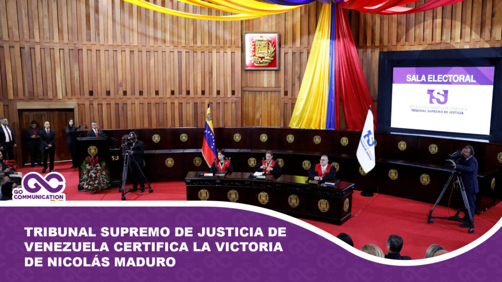 Tribunal Supremo de Justicia de Venezuela certifica la victoria de Nicolás Maduro