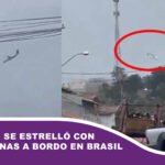 Un avión se estrelló con 62 personas a bordo en Brasil