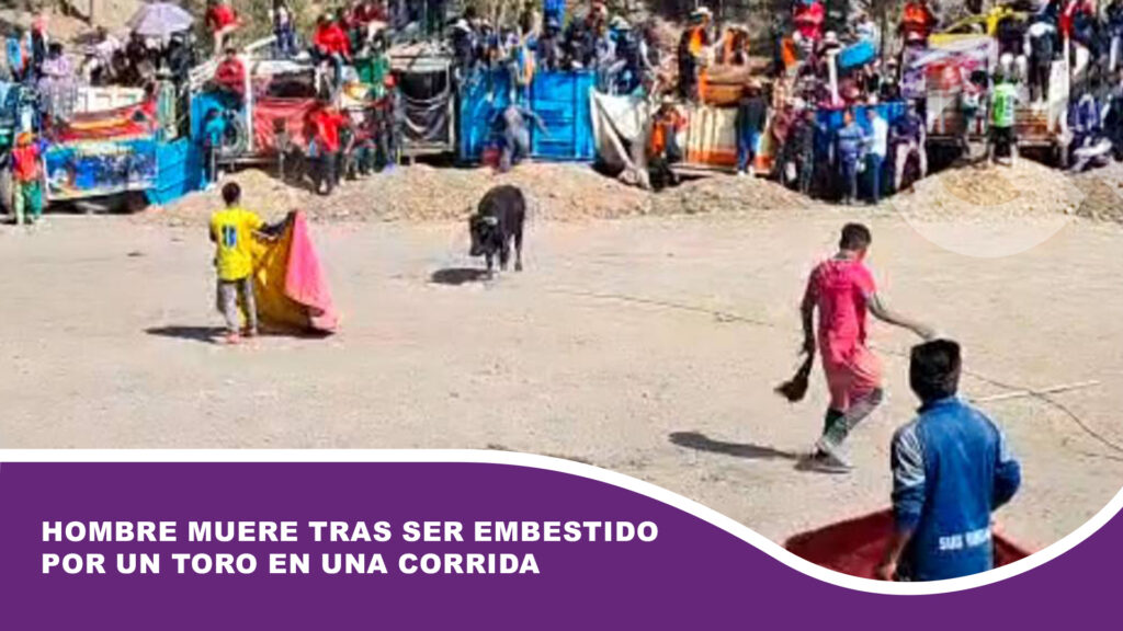 Hombre muere tras ser embestido por un toro en una corrida