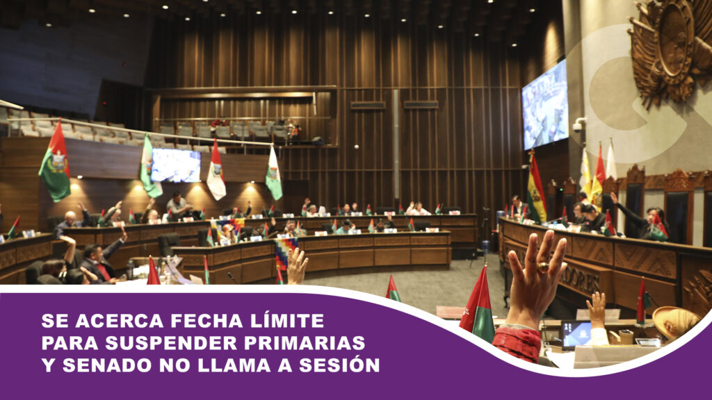 Se acerca fecha límite para suspender primarias y Senado no llama a sesión