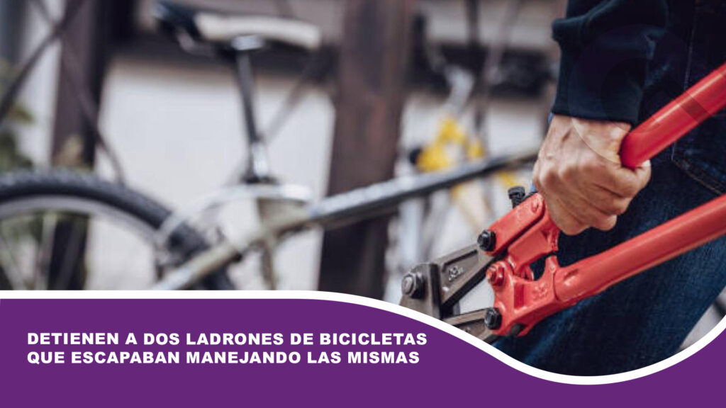 Detienen a dos ladrones de bicicletas que escapaban manejando las mismas