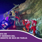 Difunden lista de fallecidos y heridos del trágico accidente de bus en Tarija