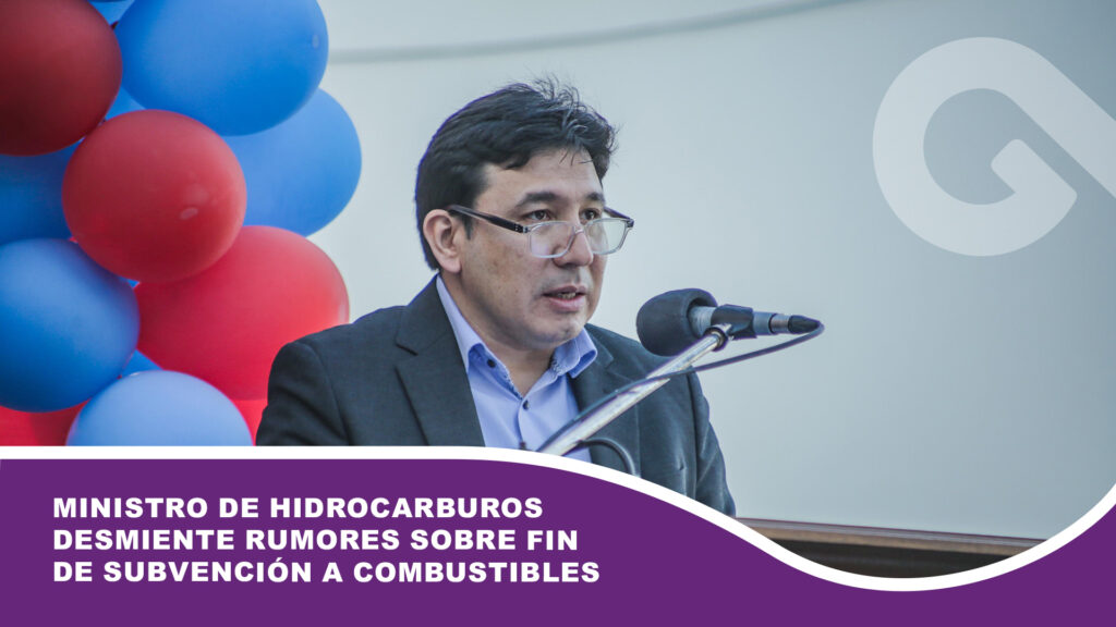 Ministro de Hidrocarburos desmiente rumores sobre fin de subvención a combustibles