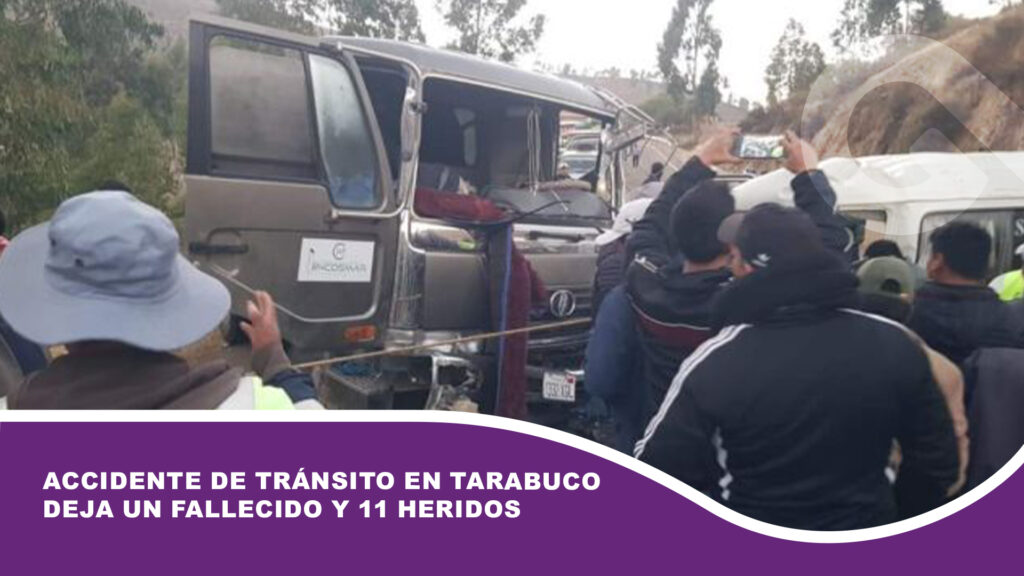 Accidente de tránsito en Tarabuco deja un fallecido y 11 heridos