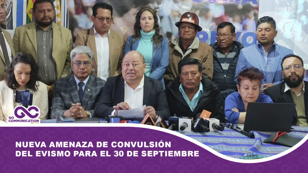 Nueva amenaza de convulsión del evismo para el 30 de septiembre