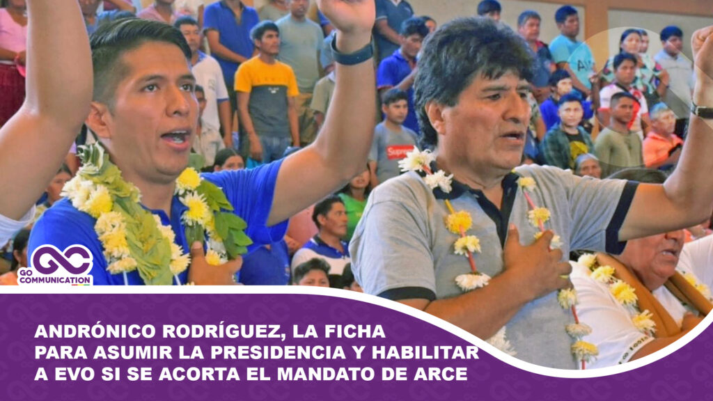 Andrónico Rodríguez, la ficha clave para asumir la presidencia y habilitar a Evo si se acorta el mandato de Arce