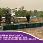 En Beni encuentran una avioneta con más de 433 kilos de cocaína y una caleta con 331 kilos de pasta base de cocaína