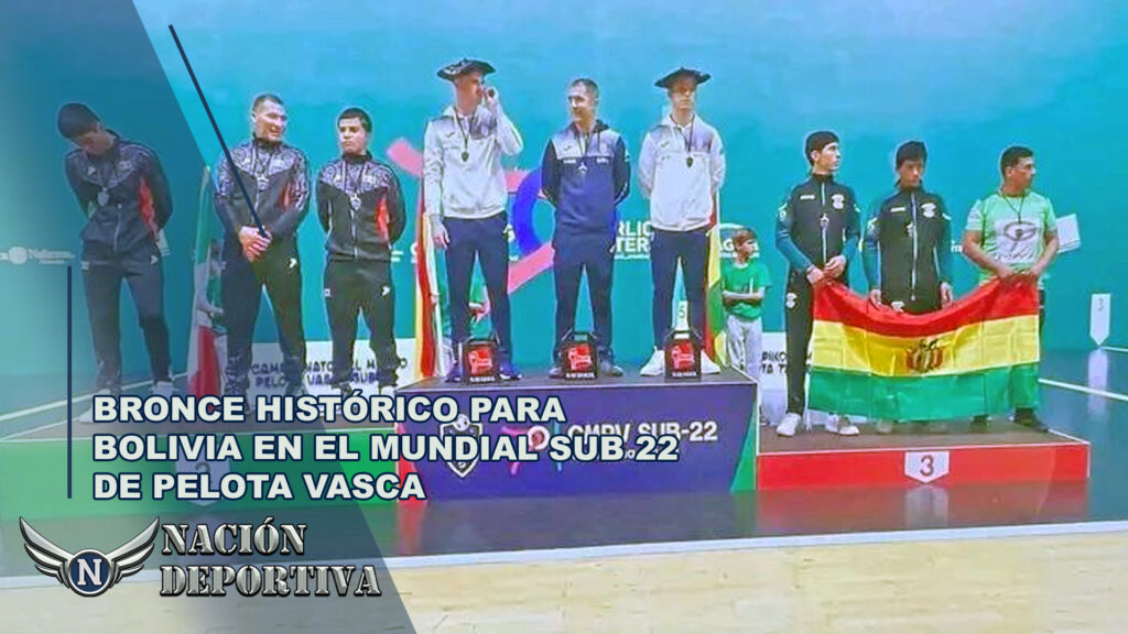 Bronce histórico para Bolivia en el Mundial Sub 22 de pelota vasca