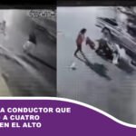 Capturan a conductor que atropelló a cuatro personas en El Alto