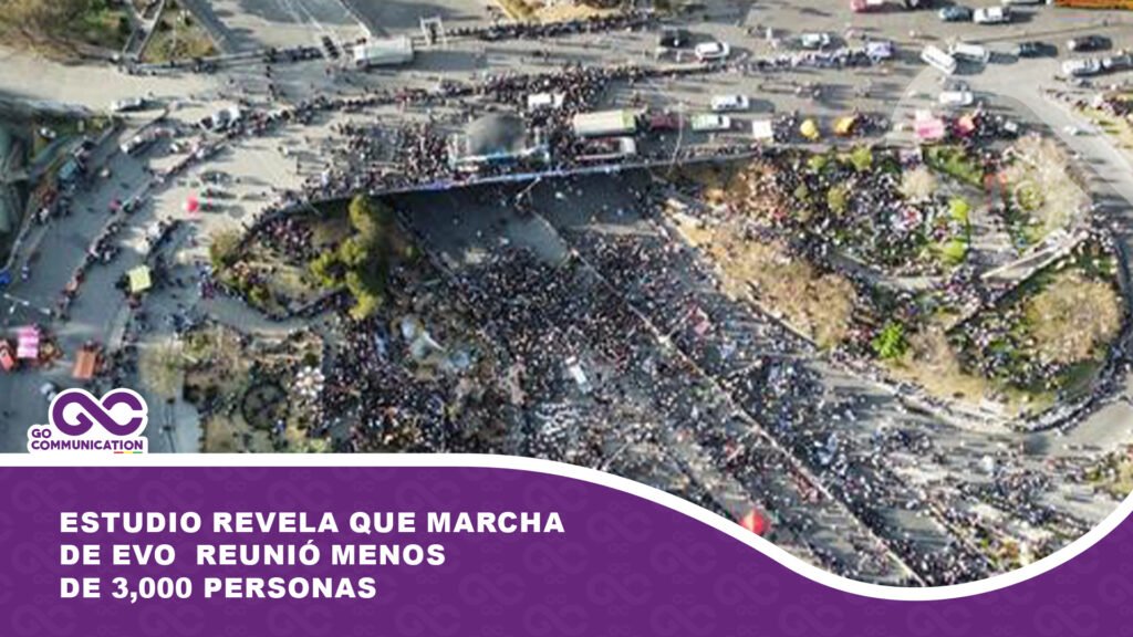 Estudio revela que marcha de Evo Morales reunió menos de 3,000 personas