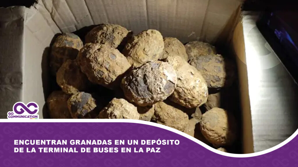 Encuentran granadas en un depósito de la Terminal de Buses en La Paz