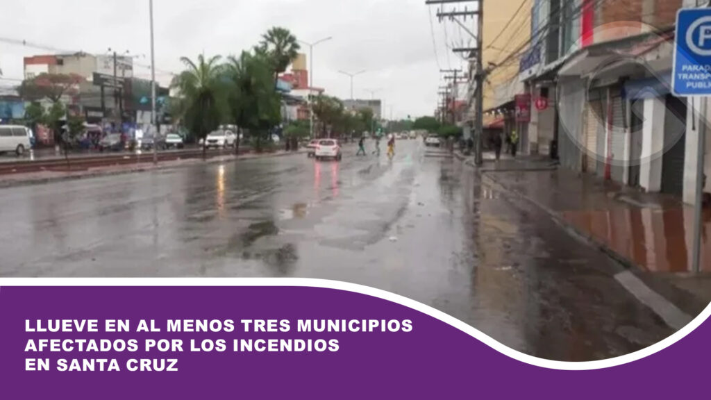 Llueve en al menos tres municipios afectados por los incendios en Santa Cruz