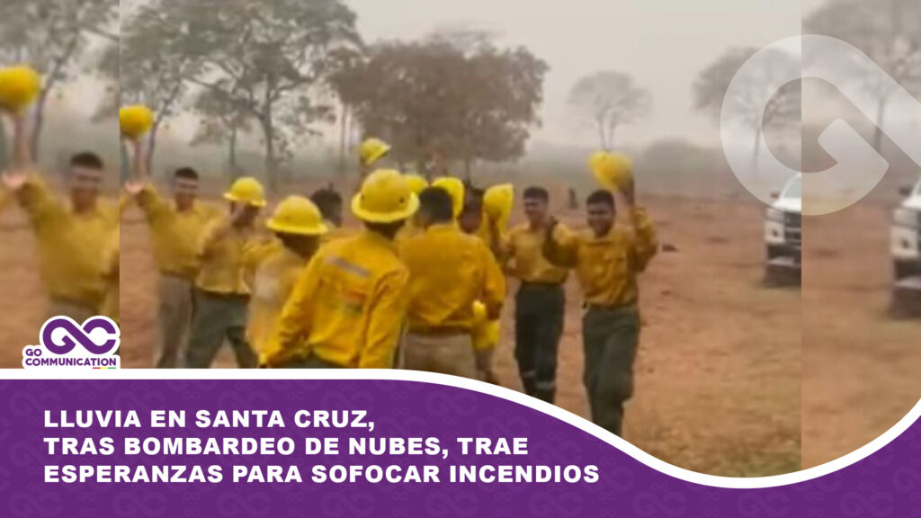 Lluvia en Santa Cruz, tras bombardeo de nubes, trae esperanzas para sofocar incendios