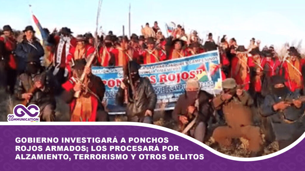 Gobierno investigará video de supuestos ponchos rojos armados; los procesará por alzamiento, terrorismo y otros delitos