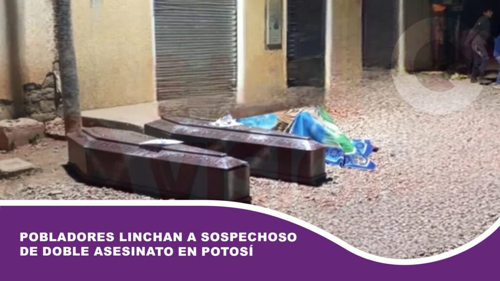 Pobladores linchan a sospechoso de doble asesinato en Potosí