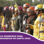 Arce moviliza bomberos para enfrentar incendios en Santa Cruz