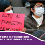 Bolivia reporta 63 feminicidios entre enero y septiembre de 2024