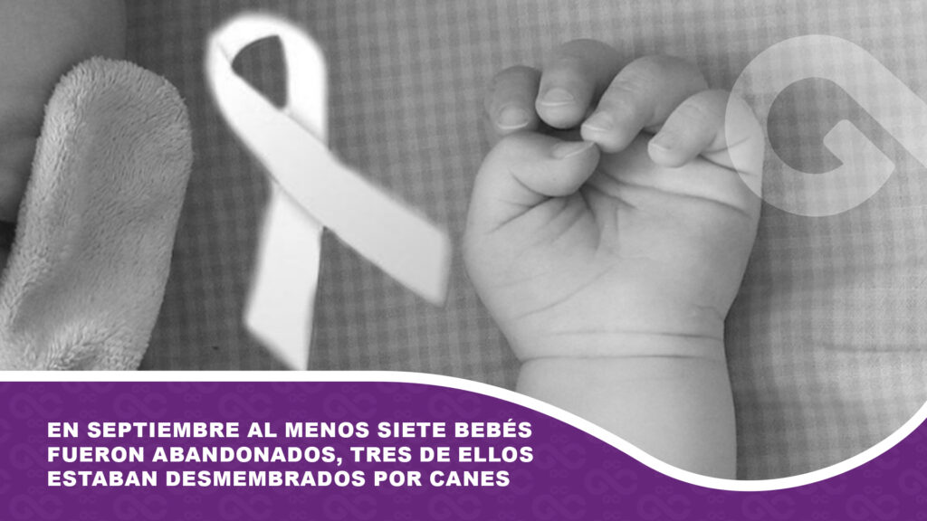 En Septiembre al menos siete bebés fueron abandonados, tres de ellos estaban desmembrados por canes