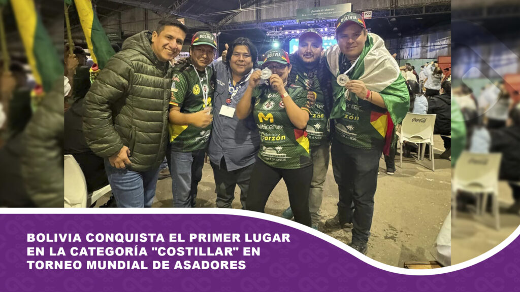 Bolivia conquista el primer lugar en la categoría «Costillar» en Torneo Mundial de Asadores