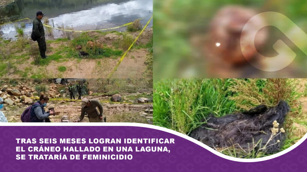 Tras seis meses logran identificar el cráneo hallado en una laguna, se trataría de feminicidio