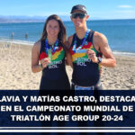 Flavia y Matías Castro, destacan en el Campeonato Mundial de Triatlón Age Group 20-24