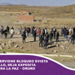 Policía interviene bloqueo evista en Caracollo, deja expedita la carretera La Paz – Oruro