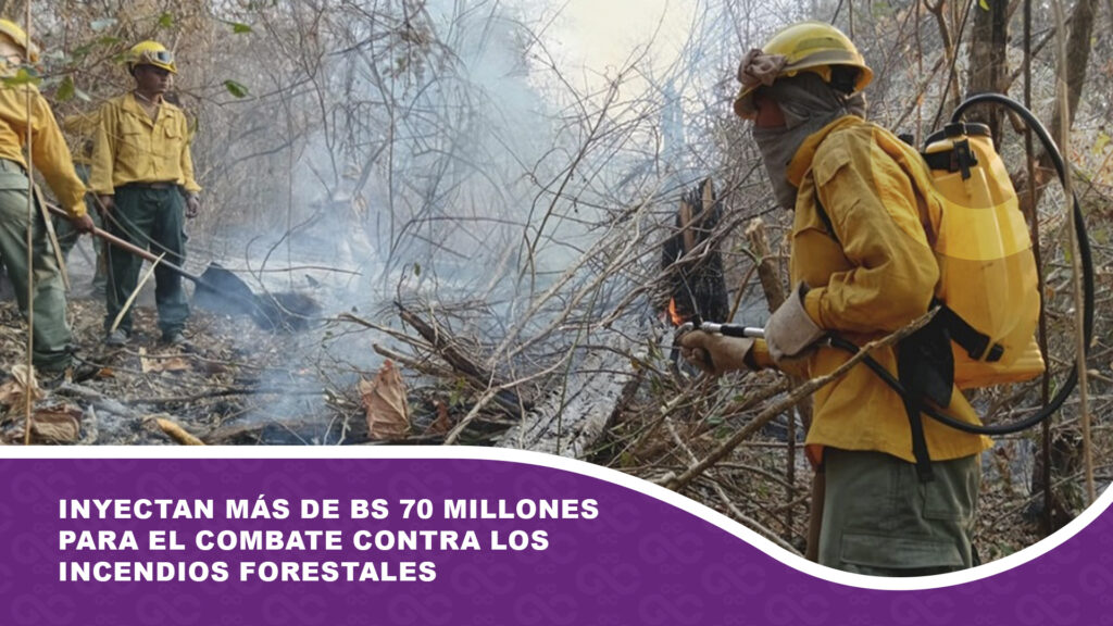 Inyectan más de Bs 70 millones para el combate contra los incendios forestales