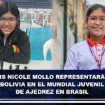 Iris Nicole Mollo representará a Bolivia en el Mundial Juvenil de Ajedrez en Brasil