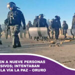 Policía aprehende a nueve personas con explosivos; intentaban bloquear la vía La Paz – Oruro