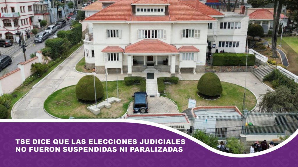 TSE dice que las elecciones judiciales no fueron suspendidas ni paralizadas