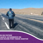 Bloqueadores en Potosí otorgaron cuarto intermedio en ruta Llallagua-Sucre por Todos Santos