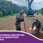 Fuerzas antidroga destruyen tres pistas clandestinas en el Trópico