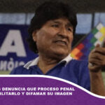 Evo Morales denuncia que proceso penal busca inhabilitarlo y difamar su imagen