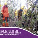 Confirman que el 90% de los incendios en Santa Cruz están “completamente liquidados”