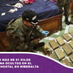 Secuestran más de 51 kilos de marihuana ocultos en el baño de un hostal en Riberalta