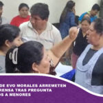 Seguidores de Evo Morales arremeten contra la prensa tras pregunta sobre abusos a menores