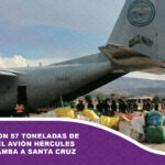 Trasladaron 57 toneladas de flores en el avión Hércules de Cochabamba a Santa Cruz