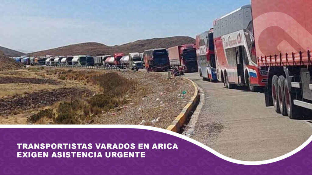 Transportistas varados en Arica exigen asistencia urgente