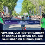 ¡Viva Bolivia! Héctor Garibay se corona campeón del 10k San Isidro en Buenos Aires