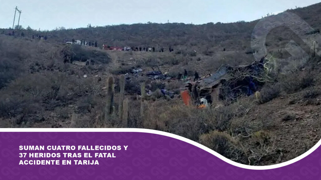 Suman cuatro fallecidos y 37 heridos tras el fatal accidente en Tarija