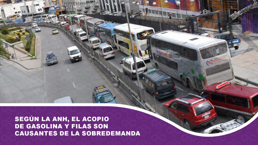 Según la ANH, el acopio de gasolina y filas son causantes de la sobredemanda