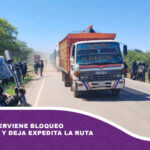 Policía interviene bloqueo en Mairana y deja expedita la ruta