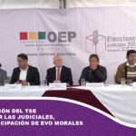 Inicia reunión del TSE para tratar las judiciales, sin la participación de Evo Morales