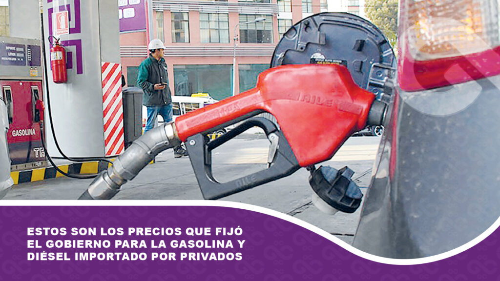 Estos son los precios que fijó el Gobierno para la gasolina y diésel importado por privados