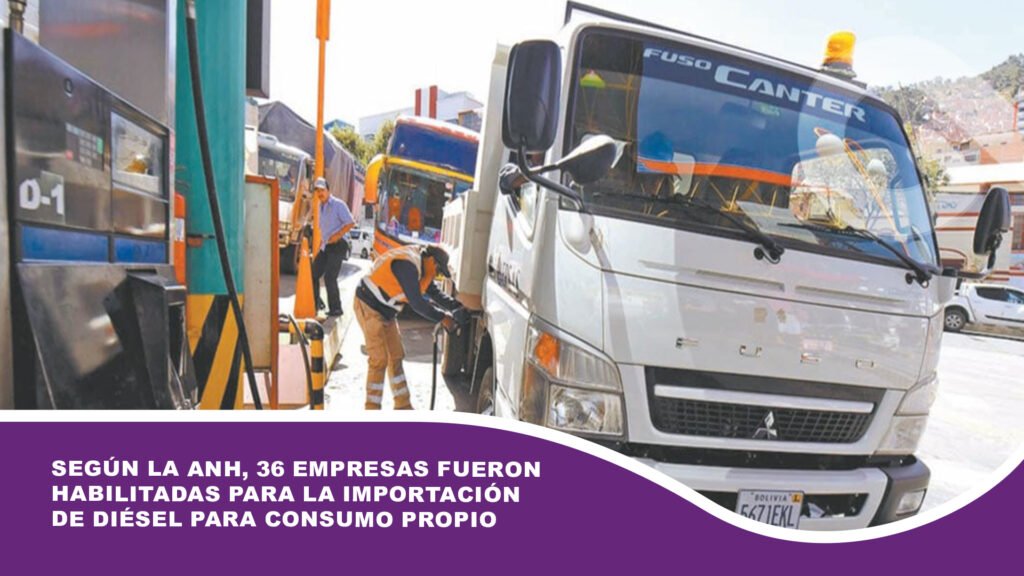 Según la ANH, 36 empresas fueron habilitadas para la importación de diésel para consumo propio