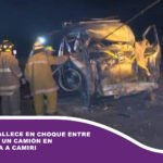 Una mujer fallece en choque entre un minibús y un camión en la carretera a Camiri