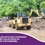 Mazamorra aplasta dos viviendas y deja cuatro fallecidos en el trópico de Cochabamba