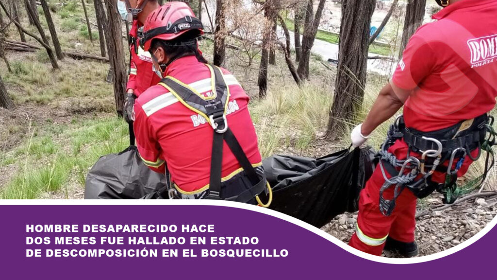 Hombre desaparecido hace dos meses fue hallado en estado de descomposición en El Bosquecillo